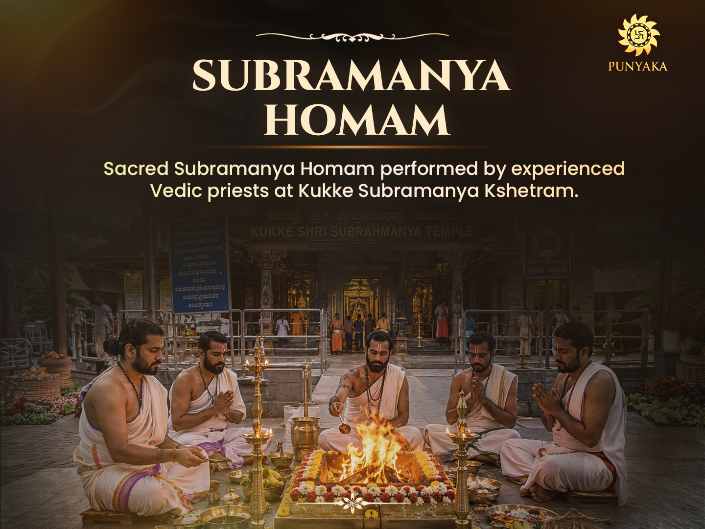 Subramanya Homam on Skanda Shasti at Kukke